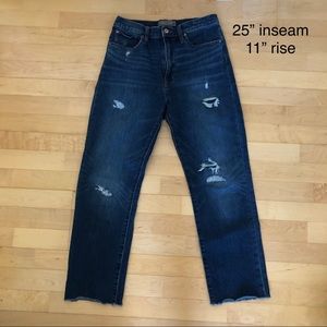 J Crew Point Sur highwaisted straight leg jeans